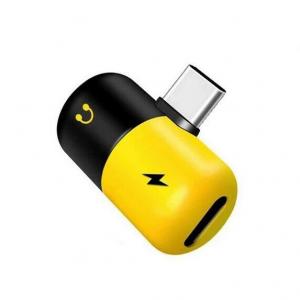 Купить Переходник USB Type-C Audio + Charge (Наушники USB-C + зарядка) штекер пластик. Цена, обзор, характеристики, описание, фото, Доставка по Украине. Донецк, Херсон, Симферополь, Севастополь, Харьков, Ивано-франковск,Киев, Одесса, Днепропетровск, Льво