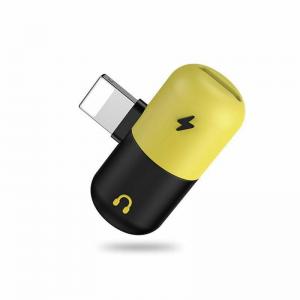 Переходник  iphone Lightning 2 В 1 Audio + Charge (Наушники + зарядка) штекер пластик. Цена, обзор, характеристики, описание, фото, Доставка по Украине. Донецк, Херсон, Симферополь, Севастополь, Харьков, Ивано-франковск,Киев, Одесса, Днепропетровск, Льво