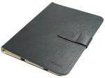 Обложка-Чехол для планшета 7,85" Luxpad™ TL-372 пресс-Кожа, цвет: чёрный (вн: черный), разм: 210*145*20мм, крепление в петлю, ножка на магните, SoftPack