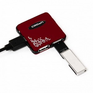 Crown Купить - Хаб USB CROWN CMH-B07 Red. Цена, обзор, характеристики, описание, фото, Доставка по Украине. Донецк, Херсон, Симферополь, Севастополь, Харьков, Ивано-франковск,Киев, Одесса, Днепропетровск, Львов, Николаев, Бердянск, Запорожье, Кривой Рог, 