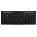 Набор клавиатура мультимедийная и мышь CMMK-855 (black)/slim,USB,12 доп.клавиш быстрого доступа,кнопка переключ. языковой раскладки,кириллица-цвет синий/