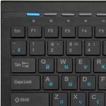 Набор клавиатура мультимедийная и мышь CMMK-855 (black)/slim,USB,12 доп.клавиш быстрого доступа,кнопка переключ. языковой раскладки,кириллица-цвет синий/