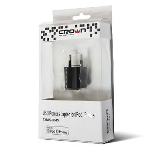 USB: Купить Блок питания CROWN CMWC-9243 white (9343) USB адаптер для iPod/iPhone. Доставка по Украине, Цена, обзор, характеристики, описание, фото. Киев, Львов, Луцк, Днепропетровск, Харьков, Николаев, Мелитополь, Запорожье, Хмельницкий, Мариуполь, Изюм,