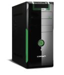 Корпус Miditower CROWN CMС-33 black/green ATX (CM-PS500W) Superior