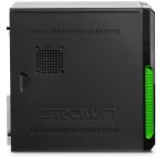 Корпус Miditower CROWN CMС-33 black/green ATX (CM-PS500W) Superior