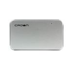 Концентратор (Хаб) CROWN CMH-B19 silver 4-х портовый компактный USB HAB 2.0. Metallic styles.CMH-B19