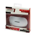 Концентратор (Хаб) CROWN CMH-B20 silver 4-х портовый компактный USB HAB 2.0. Тонкий стильный CMH-B20
