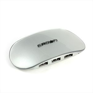 USB: Здесь купить Концентратор (Хаб) CROWN CMH-B20 silver 4-х портовый компактный USB HAB 2.0. Тонкий стильный CMH-B20. Доставка по Украине, Цена, обзор, характеристики, описание, фото. Киев, Хмельницкий, Борисполь, Винница, Ровно, Запорожье, Кривой Рог, 