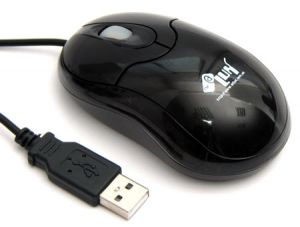 Мишка @LUX™ ML-002UB (for NB) Optical, 800dpi, USB, 2key + 1scroll\key colour muffled lights, Gloss Black, RetailUkrColorBox