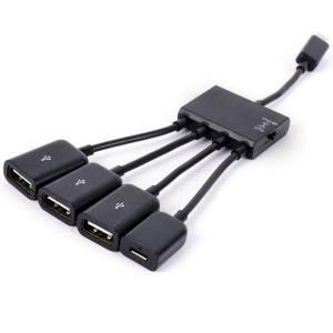 Переходник OTG microUSB HUB + ЗУ (3 USB + 1 micro), переключатель- Купить в интернет-магазине USB Здесь! с доставкой в Киев, Одесса, Кривой Рог, Днепропетровск, Харьков, Херсон, Львов и т.д.