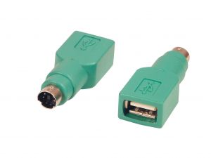 Переходник @LUX™ PS/2 to USB (Адаптер с PS/2 (вилка) на USB-A (гнездо)), OEMpack	