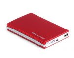 Универсальный Банк заряда (PowerBank) @LUX™ PowerLux ALP-102R/102V 10'000mAh (out 2*5V: 1A, 2A) Aluminum Red metal