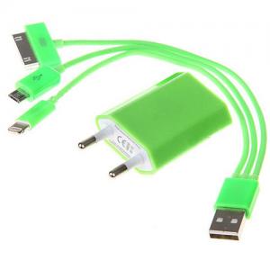 Кабель-адаптер-ЗУ 3в1USB to Apple 30p/8p Lightning, micro USB для iPhone 3/4/4s/5, iPad Mini, iPod,Samsung - Купить в фирменном магазине с доставкой в Киев, Одесса, Кривой Рог, Днепропетровск, Харьков, Херсон, Львов и т.д.