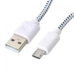 Кабель micro USB (2.0) 1m (плетёный)