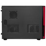 Корпус Slim CROWN CM-MC-01 black/red/LCD display ATX (CM-PS350)