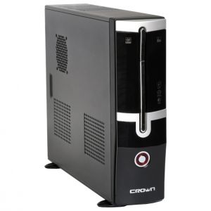 Crown Купить - Корпус Slim CROWN CM-MC-02 black/silver ATX (CM-PS350). Цена, обзор, характеристики, описание, фото, Доставка по Украине. Киев, Донецк, Львов, Днепропетровск, Ивано-франковск, Каменец-Подольский, Луганск, Харьков, Херсон, Николаев, Одесса, 