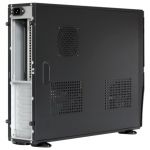 Корпус Slim CROWN CM-MC-02 black/silver ATX (CM-PS350)