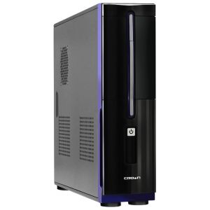 Crown Купить - Корпус Slim CROWN CM-MC-03 black/blue ATX (CM-PS350). Цена, обзор, характеристики, описание, фото, Доставка по Украине. Донецк, Херсон, Симферополь, Севастополь, Харьков, Ивано-франковск,Киев, Одесса, Днепропетровск, Львов, Николаев, Бердян