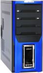 Корпус Fulltower CROWN CMC-D28 blue/LCD display ATX (CM-PS500W) Superior