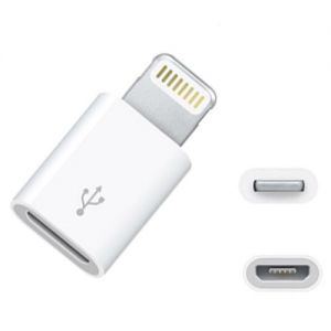 Адаптер-Переходник micro USB - Lightning iPhone 5, iPad Mini, iPod - Купить в фирменном магазине с доставкой в Киев, Одесса, Кривой Рог, Днепропетровск, Харьков, Херсон, Львов и дальше