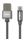 Кабель магнитный MicroUSB Gravity Remax 1m (металл)