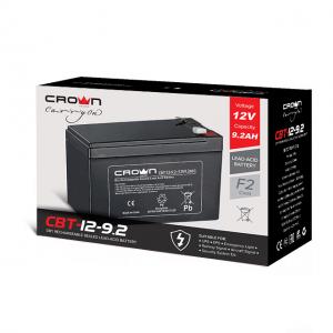 Crown Купить - Батарея для ИБП CROWN CBT-12-9.2. Цена, обзор, характеристики, описание, фото, Доставка по Украине. Киев, Донецкая обл., Львов, Днепр, Ивано-франковск, Каменец-Подольский, Луганская, Харьков, Херсон, Николаев, Одесса, За