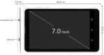 Планшет Vi7 3G Intel SoFIA, 7"