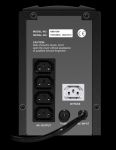 Источник бесперебойного питания CROWN CMU-USB1200VA    (1200VA/720W, AVR 145-280V, 2*12V/9AH, USB)